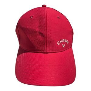 Callaway Strapback Adjustable Golf Hat Pink Small Logo‎